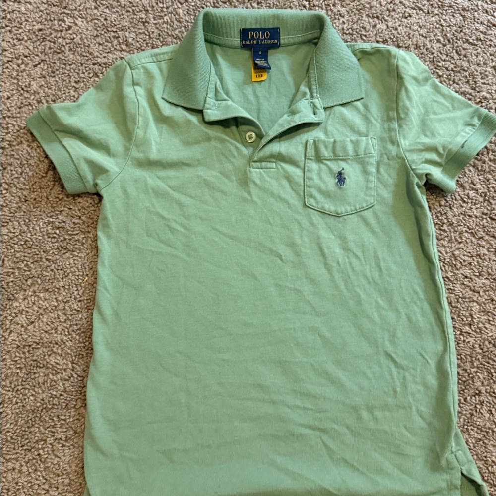 Polo by Ralph Lauren Men's Mint Green Polo Shirt